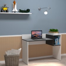 PAPERFLOW Schreibtisch easyHome LV16 weiß/schwarz