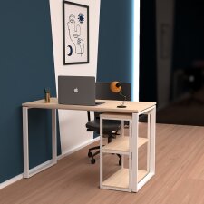 PAPERFLOW Schreibtisch easyHome LV12 weiß/eiche