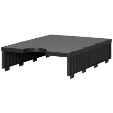styro Aufbaueinheit styrodoc uno 2 Fächer schwarz/grau