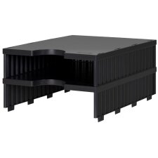 styro Aufbaueinheit styrodoc uno 2 Fächer schwarz/schwarz