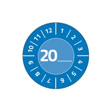 AVERY Zweckform Prüfplaketten zum Selbsteintragen 20XX gelb