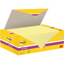 Post-it Haftnotizen Super Sticky Notes 127 x 76 mm gelb...