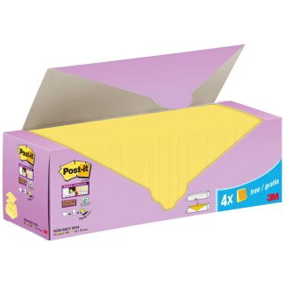 Post-it Haftnotizen Super Sticky Z-Notes 76 x 76 mm 24 Blöcke gelb
