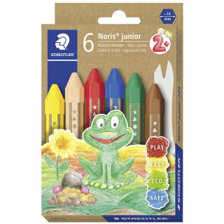 STAEDTLER Wachsmalkreide Noris junior 6er Kartonetui