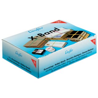 Läufer X-Band im Karton 100 g 100 x 11 mm bunt sortiert