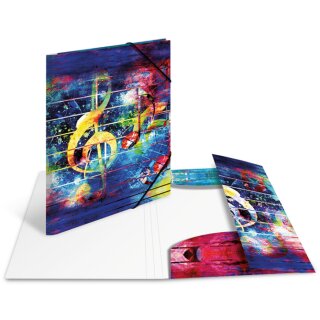HERMA Eckspannermappe "Artline" PP DIN A3 Music