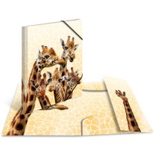 HERMA Eckspannermappe Exotische Tiere A4 Giraffenfreunde