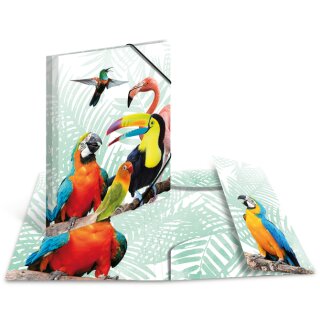 HERMA Eckspannermappe Exotische Tiere A3 Tropendique