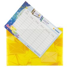 HERMA Postmappe mit Zipper DIN A4 aus PP gelb