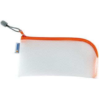 HERMA Reißverschlusstasche "Mesh Bags" 230 x 110 mm orange