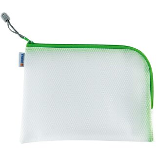 HERMA Reißverschlusstasche "Mesh Bags" DIN A5 grün