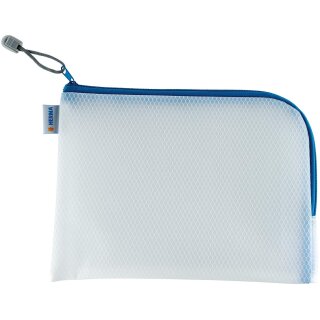 HERMA Reißverschlusstasche "Mesh Bags" DIN A4 blau