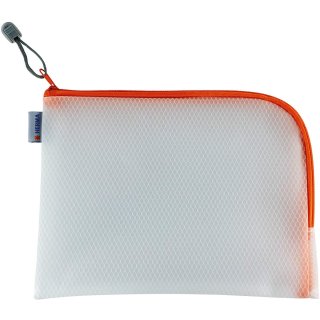 HERMA Reißverschlusstasche "Mesh Bags" DIN A4 orange