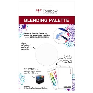 Tombow Blending Farbmisch-Palette für Doppelfasermaler ABT