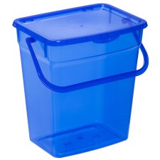 plast team Waschmittelbox 6 Liter blau-transparent