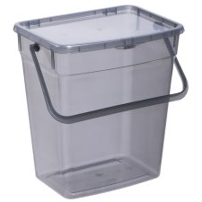 plast team Waschmittelbox 10 Liter grau-transparent