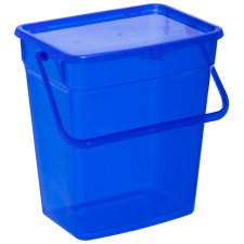 plast team Waschmittelbox 10 Liter blau-transparent