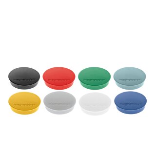 magnetoplan Discofix Rundmagnet "standard" farbig sortiert 10 Magnete