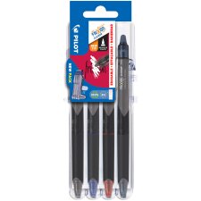 PILOT Tintenroller FRIXION POINT CLICKER Set2Go 4er Etui