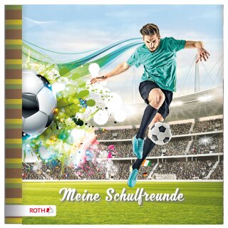 ROTH Freundebuch "Fußballstar" 165 x 165 mm 64 Seiten