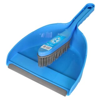 Peggy Perfect Kehrgarnitur mit Gummihandfeger zufällige Farbe (1 Set)