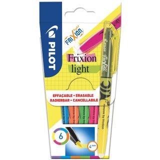 PILOT Textmarker FRIXION light 6er Etui