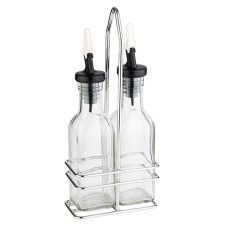 APS Essig- und Öl-Menage Glas/Edelstahl 0,12 Liter