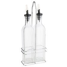 APS Essig- und Öl-Menage Glas/Edelstahl 0,5 Liter