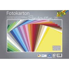 folia Fotokarton (B)350 x (H)500 mm 300 g/qm sortiert durchgefärbt 25 Batt