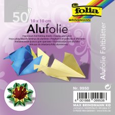 folia Alu-Faltblätter 100 x 100 mm 50 Blatt sortiert
