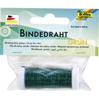 folia Bindedraht 0,3 mm x 50 m grün aus Eisen