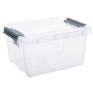 plast team Aufbewahrungsbox PROBOX 32,0 Liter Box und Deckel transparent