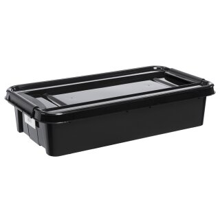 plast team PROBOX RECYCLE Bettroller 31 Liter Box und Deckel schwarz