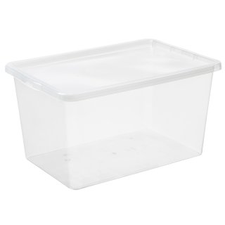 plast team Aufbewahrungsbox BASIC BOX 52 Liter transparent