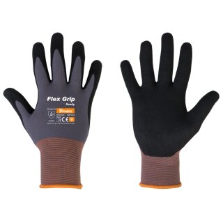 Bradas Arbeitshandschuh Flex Grip Sandy schwarz/grau XXL