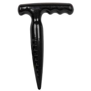 Bradas Pflanzlochstecher DE LUXE schwarz