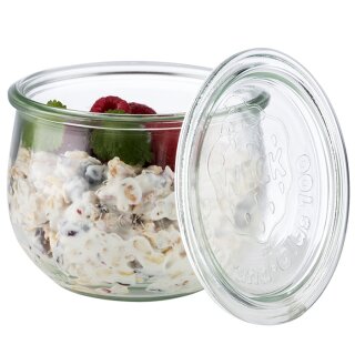 APS Weck-Glas mit Deckel Tulpen-Form 580 ml 6er Set