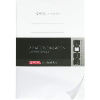 herlitz Papier-Ersatzeinlagen für Notizheft my.book flex A4 punktiert 2x 40 Blatt