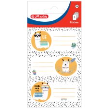 herlitz Buchetiketten Lama 76 x 35 mm 3 Blatt à 3...