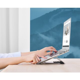 ALBA Notebook-Ständer MHLAPTOP aus Aluminium silber