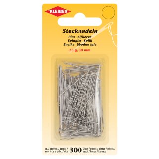 KLEIBER Stahlkopf-Stecknadeln 300 Stück