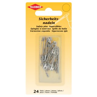 KLEIBER Sicherheitsnadeln Farbe: silber 24 Stück