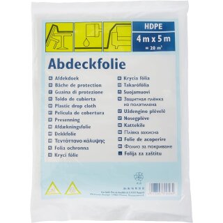 WESTEX Abdeckfolie Standard HDPE transparent 4 x 5 m