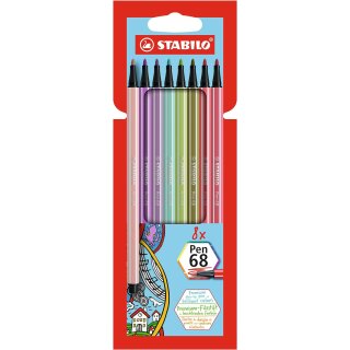 STABILO Fasermaler Pen 68 8er Karton-Etui
