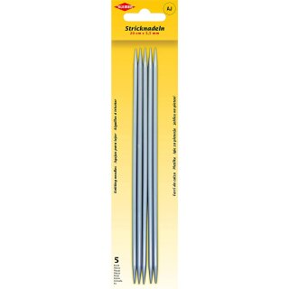 KLEIBER Stricknadel-Set / Strumpfspiele 200 mm x 3,5 mm 5 Aluminium-Stricknadeln