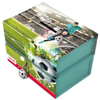 ROTH Spardose "Fußballstar" mit Magnet und Schloss