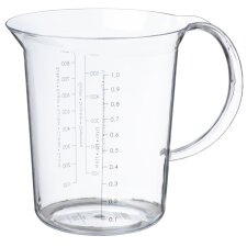plast team Messbecher "Palermo" 1,0 Liter transparent