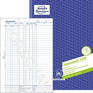 AVERY Zweckform Recycling-Formularbuch "Kassenbuch" A4 100 Blatt
