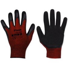 Bradas Arbeitshandschuh Flash Grip RED schwarz/rot S
