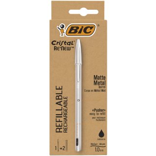 BIC Kugelschreiber Cristal RENEW schwarz